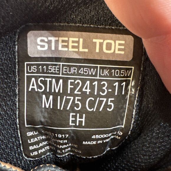 Ariat Cascade 8” Square Toe Mens Size 11.5 EE Wide Work Boots Brown Steel Toe - Picture 8 of 8